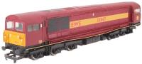Class 58 58047 in EWS maroon and gold