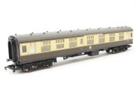 R2166coach1 Mk1 CK composite corridor W15584 in BR chocolate and cream - split from set