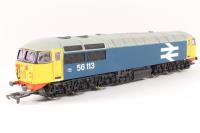Class 56 56113 in BR Blue with large logo