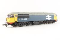 Class 56 56099 in BR Blue with large logo