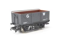 7 plank open wagon with sheet rail in GWR grey - 102971