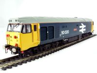 Class 50 50020 'Revenge' in BR blue large logo & arrows