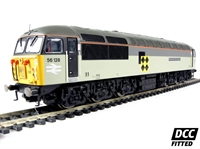Class 56 56128 'West Burton Power Station' in Railfreight coal sector triple grey - Digital fitted