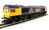 Class 66 66702 'Blue Lightning' in GBRF livery