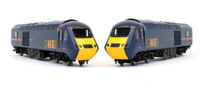 Class 43 HST Power (43105) & Dummy-car (43113) pack in revised (post 2004) GNER livery with gold lettering. DCC Fitted