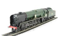 Rebuilt Battle of Britain Class 4-6-2 34058 "Sir Frederick Pile" in BR Green with late crest