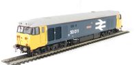 Class 50 50011 "Centurion" in BR blue with large logo