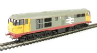 Class 31 31105 in BR Railfreight grey with red stripe