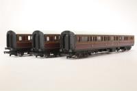 3 x LMS Maroon Coaches separated from R2806 Set - No.s #6618, #3546 & #3547
