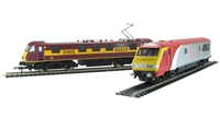 Virgin Charter Relief Train Pack with Class 90 90029 in EWS livery and DVT 82126 in 'Pretendolino' livery