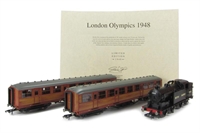 London 1948 train pack with Class N2 BR, ex-LNER Brake Composite coach & ex-LNER Full 3rd coach. Olympics Limited Edition