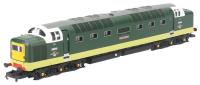 Class 55 'Deltic' D9018 "Ballymoss" in BR green with small yellow panels - TXS sound fitted - Railroad Range