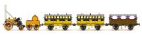 Stephenson's Rocket 0-2-2 train pack with two L&MR 1st Class coaches and one 2nd Class coach
