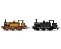 KESR Terrier Anniversary pack with A1X 'Terriers' 0-6-0T "Poplar" in LBSCR improved engine green and 2678 in SR black - Sold out on preorder