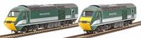 Pair of Class 43 HST Power Cars 43058 and 43059 in Rail Charter Services green