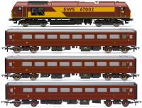 EWS Business Train Pack with Class 67 67002 'Special Delivery' in EWS maroon & gold and three Mk2F coaches in EWS maroon