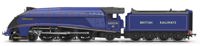 R30553SS Class A4 4-6-2 BR Ultramarine Blue 60024 Kingfisher Steam Locomotive - DCC Sound & Smoke