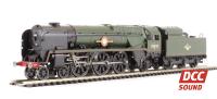 Rebuilt Merchant Navy Class 4-6-2 35023 "Holland Afrika Line" in BR Green - DCC Sound fitted