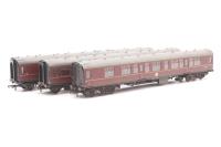 Pack of three Mk1 Coaches in BR Maroon - separate from train pack