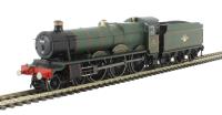 Class 49xx 4-6-0 4965 'Rood Ashton Hall' in BR green with late crest