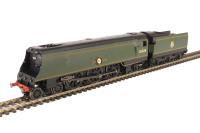 Class 8P Merchant Navy 4-6-2 35028 'Clan Line' in BR Green with early emblem