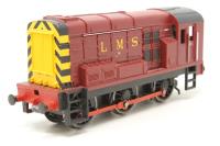 Class 08  Diesel locomotive 3973 in LMS Crimson lake separated from Diesel Freight train pack