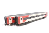 Pack of two Mk4 TSO coaches 12201 & 12401 in Virgin Trains East Coast livery - separated from train pack