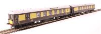 5-BEL Pullman Brighton Belle EMU end vehicles in Pullman umber and cream with small yellow panels