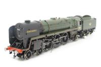 Class 7P6F 4-6-2 70013 'Oliver Cromwell' in BR green - separated from train pack