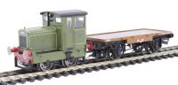 Ruston 48DS 269595 in pale green with match wagon