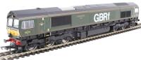 Class 66/7 66779 "Evening Star" in BR green with GBRf branding