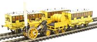 Stephenson's Rocket 0-2-2 train pack with three Liverpool and Manchester Railway 4 wheel coaches