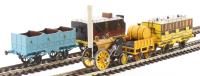Stephenson's Rocket 0-2-2 'Royal Mail' train pack with three Liverpool and Manchester Railway 4 wheel coaches