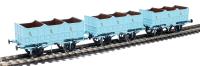 Liverpool and Manchester Railway 4 wheel third class open coaches - pack of 3
