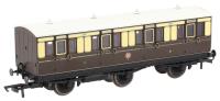 6 wheel first in GWR chocolate and cream - 519