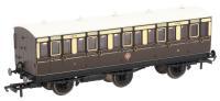 6 wheel third in GWR chocolate and cream - 2523