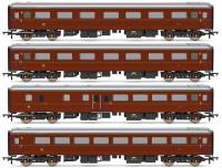 EWS Business Coach Pack with four Mk2F coaches in EWS lined maroon - FO, 2 x TSO & BSO
