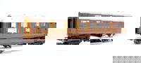 R40455 LNER Gresley Corridor Teak Coaches Buffet No.21609
