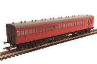 58' Maunsell Rebuilt (Ex-LSWR 48’) eight compartment brake third S2640S in BR maroon