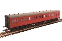 58' Maunsell Rebuilt (Ex-LSWR 48’) six compartment brake third S2627S in BR maroon