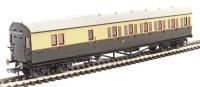 Collett 57' 'bow ended' non-corridor brake third (right-hand) 4972 in GWR chocolate and cream
