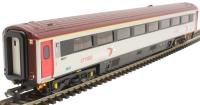 Mk3 'Sliding door' TCC trailer catering composite 45003 in Cross Country Trains livery - Coach "B"