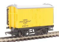 R60051 6 ton ventilated insulmeat van 279770 in LMS yellow