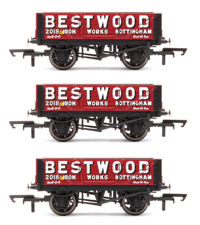 R60094x3 Set of 3 Bestwood Iron Works Nottingham No.2017 4 Plank Wagons
