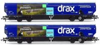 Biomass wagon in 'Drax Northern Powerhouse' livery 83700698048-1 & 83700698068-9 - pack of 2