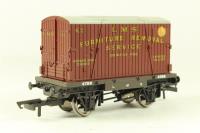 L.M.S. Conflat With Container 4758