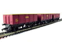 R6367 Coal train pack - pack of 3 open wagons DB890221, DB890222, DB890223 in EWS livery - Railroad Range