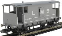 LMS D1919 20 ton brake van 730132 in LMS grey