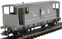 LMS D1919 20 ton brake van 730176 in LMS grey