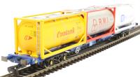 KFA Intermodal wagon in Touax livery with tanktainers